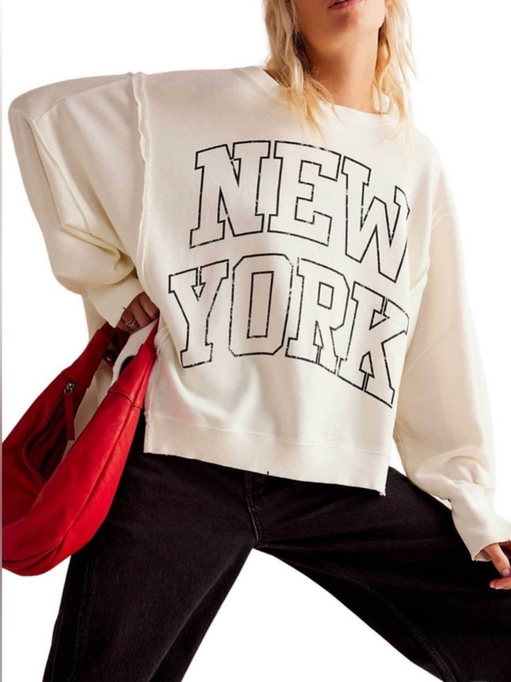 NWT FREE PEOPLE WE THE FREE GRAPHIC CAMDEN - Picture 5 of 6